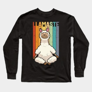 Llamaste Yoga Llama. Long Sleeve T-Shirt